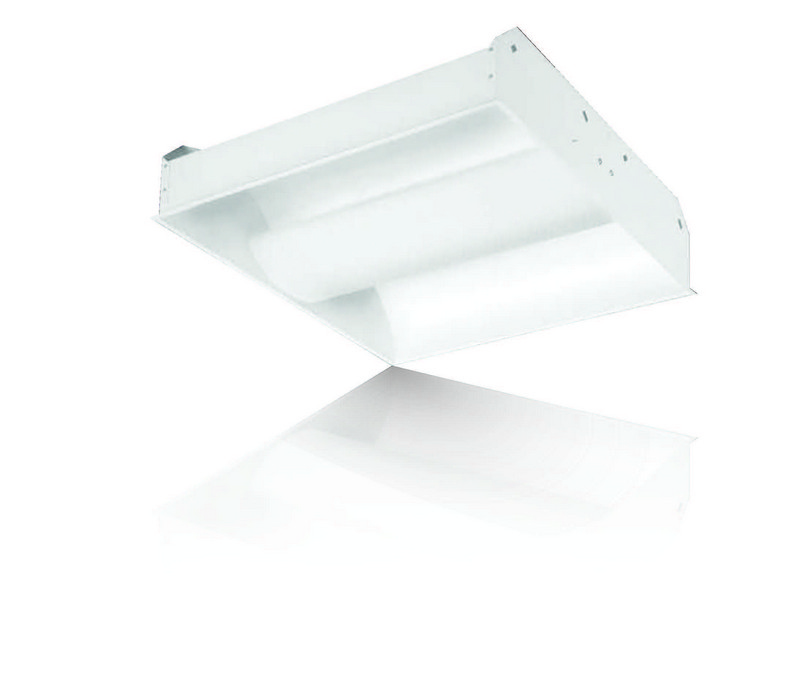Aesthetic direct/indirect Recessed troffer available with 2 lamp, T5 or T8.